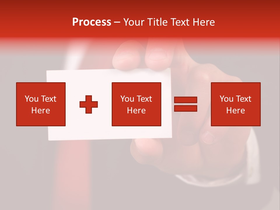 Red Suit Person PowerPoint Template