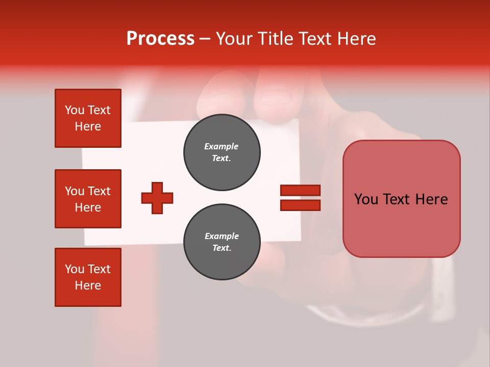 Red Suit Person PowerPoint Template