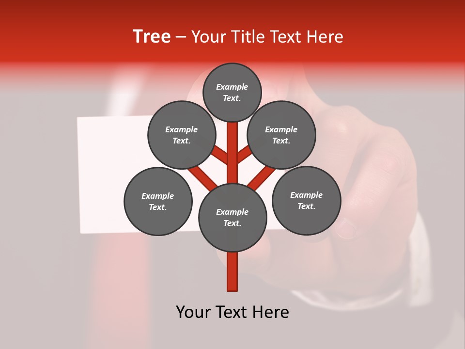 Red Suit Person PowerPoint Template