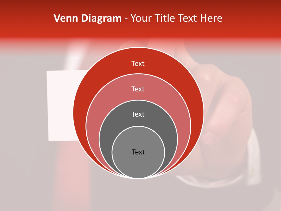 Red Suit Person PowerPoint Template