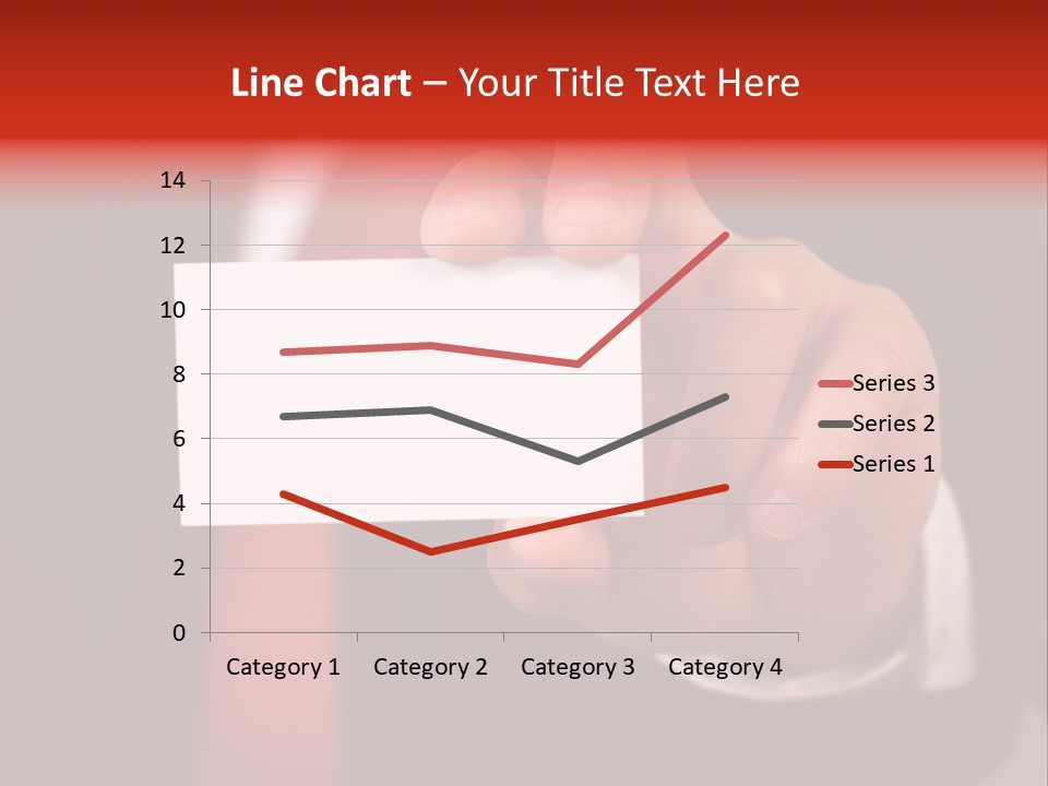 Red Suit Person PowerPoint Template