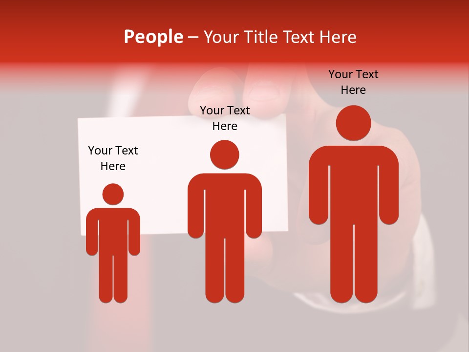 Red Suit Person PowerPoint Template