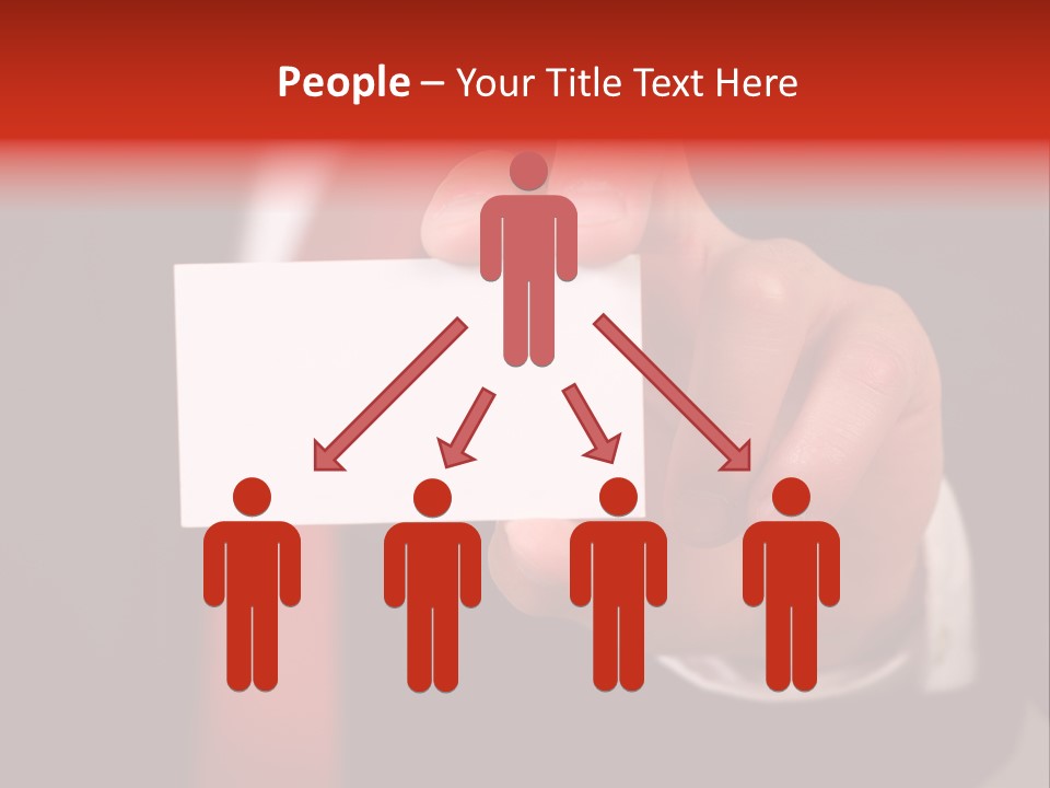 Red Suit Person PowerPoint Template