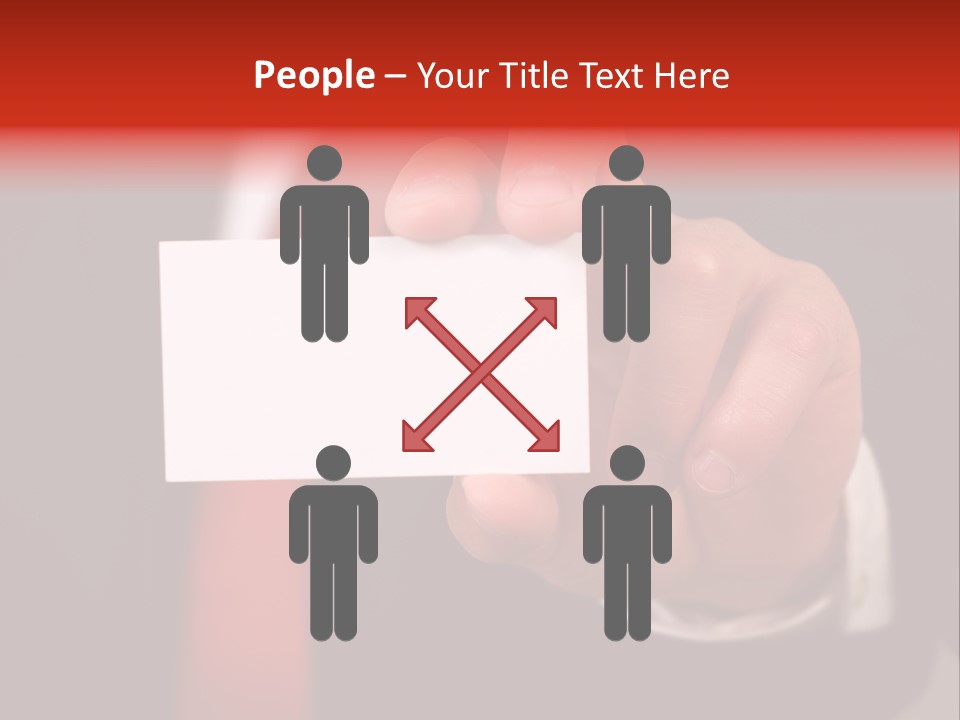 Red Suit Person PowerPoint Template