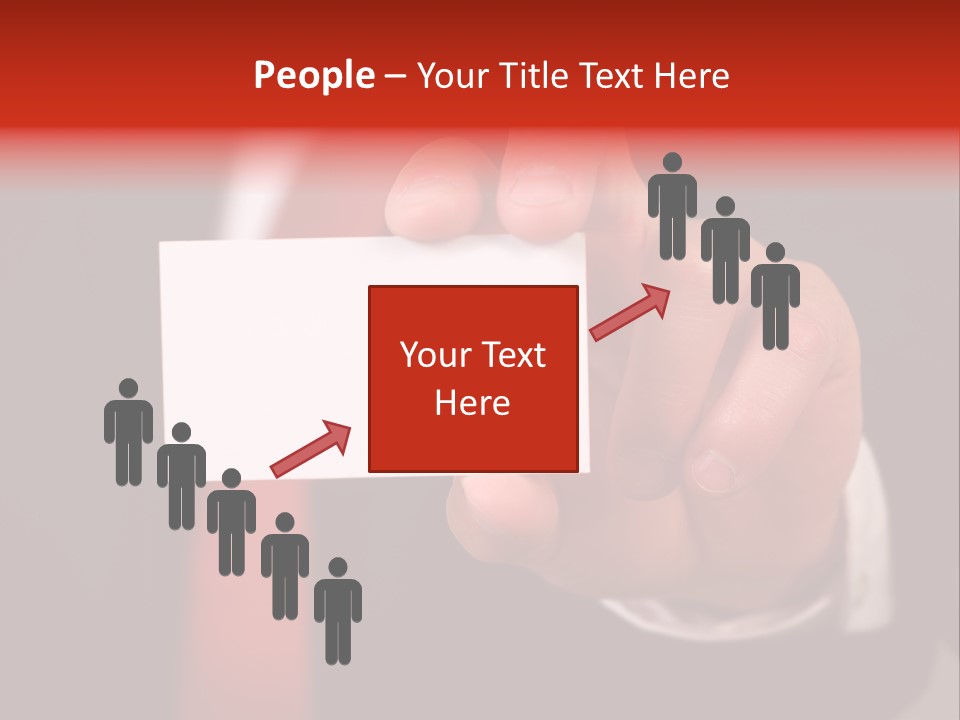 Red Suit Person PowerPoint Template