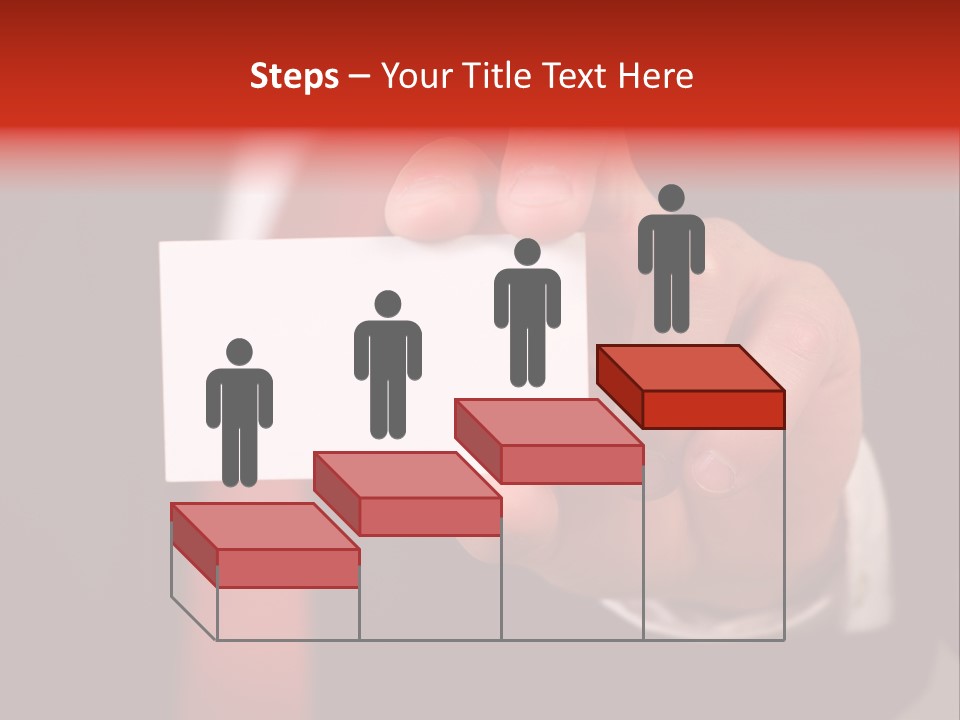 Red Suit Person PowerPoint Template