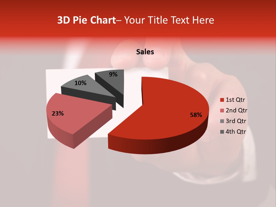 Red Suit Person PowerPoint Template