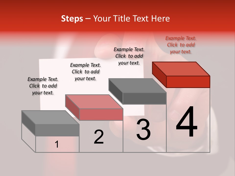 Red Suit Person PowerPoint Template