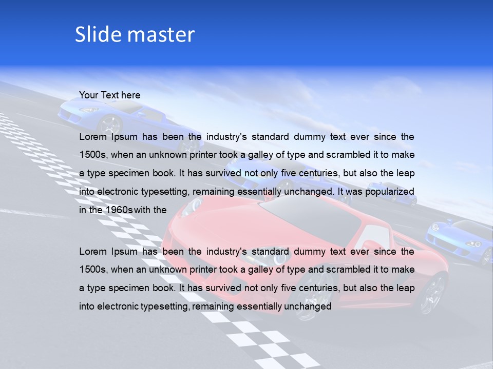 Dynamic White Acceleration PowerPoint Template