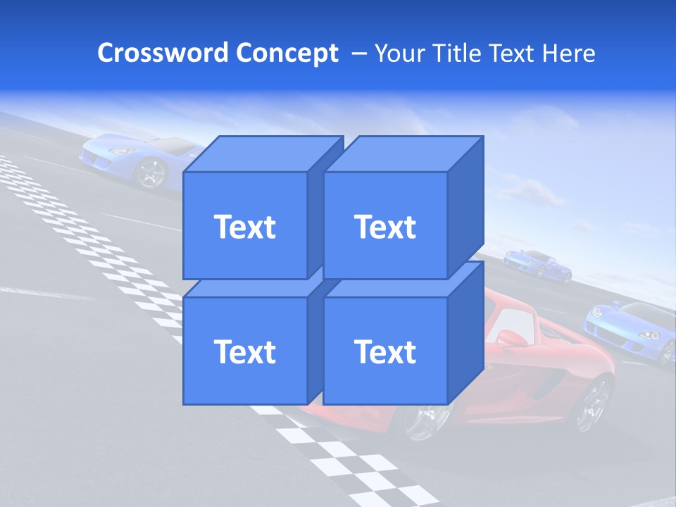 Dynamic White Acceleration PowerPoint Template