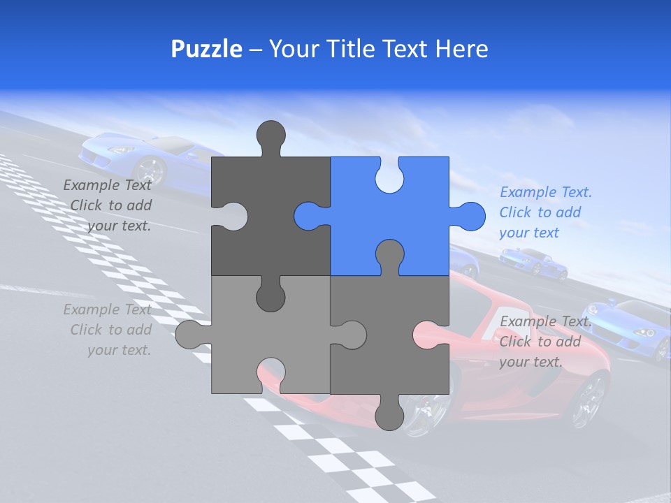Dynamic White Acceleration PowerPoint Template
