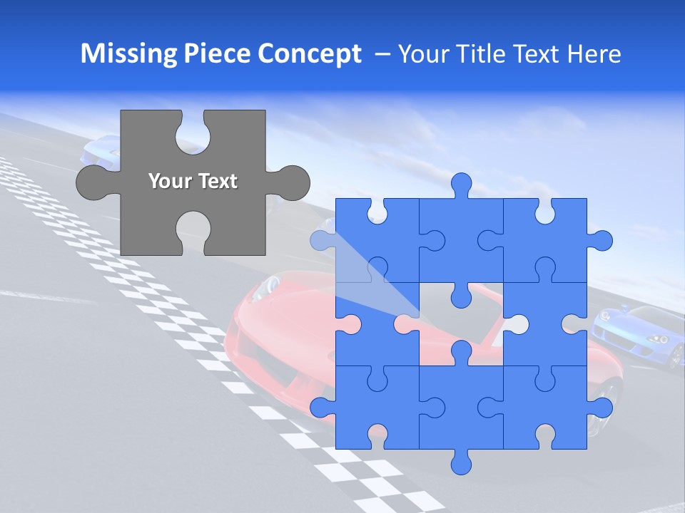 Dynamic White Acceleration PowerPoint Template