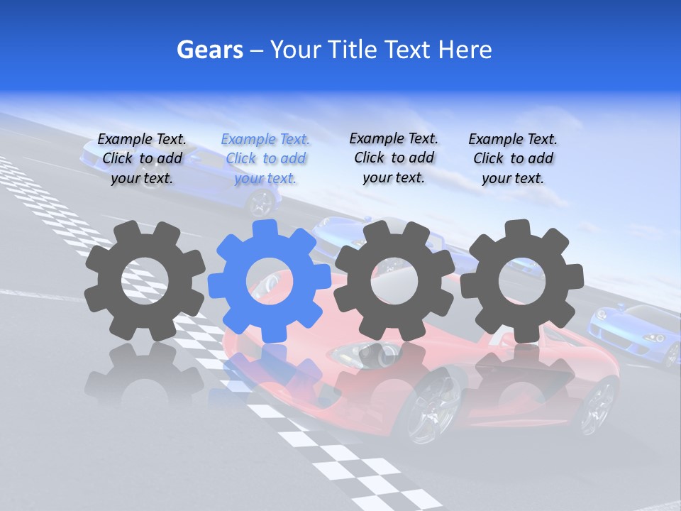 Dynamic White Acceleration PowerPoint Template