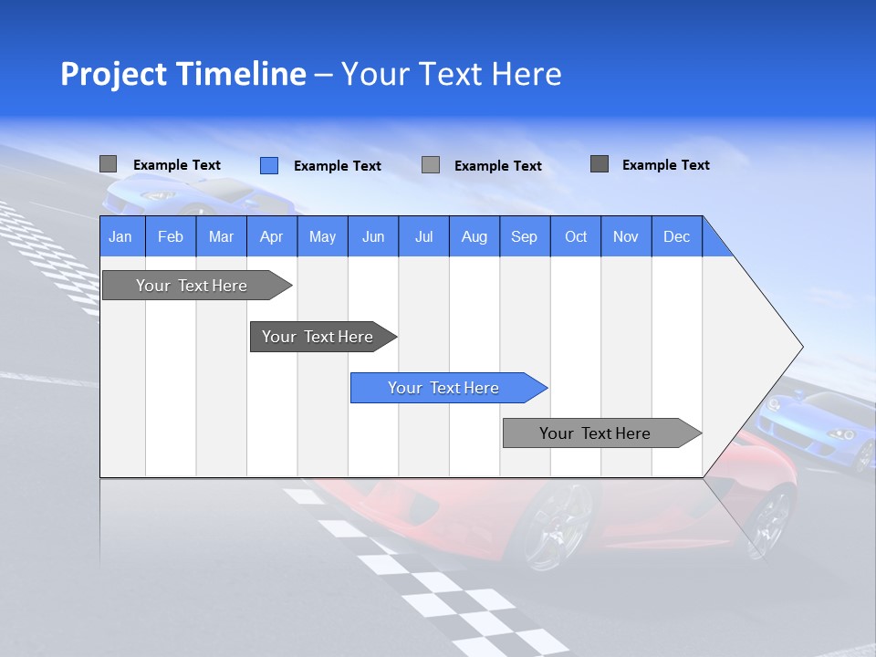 Dynamic White Acceleration PowerPoint Template