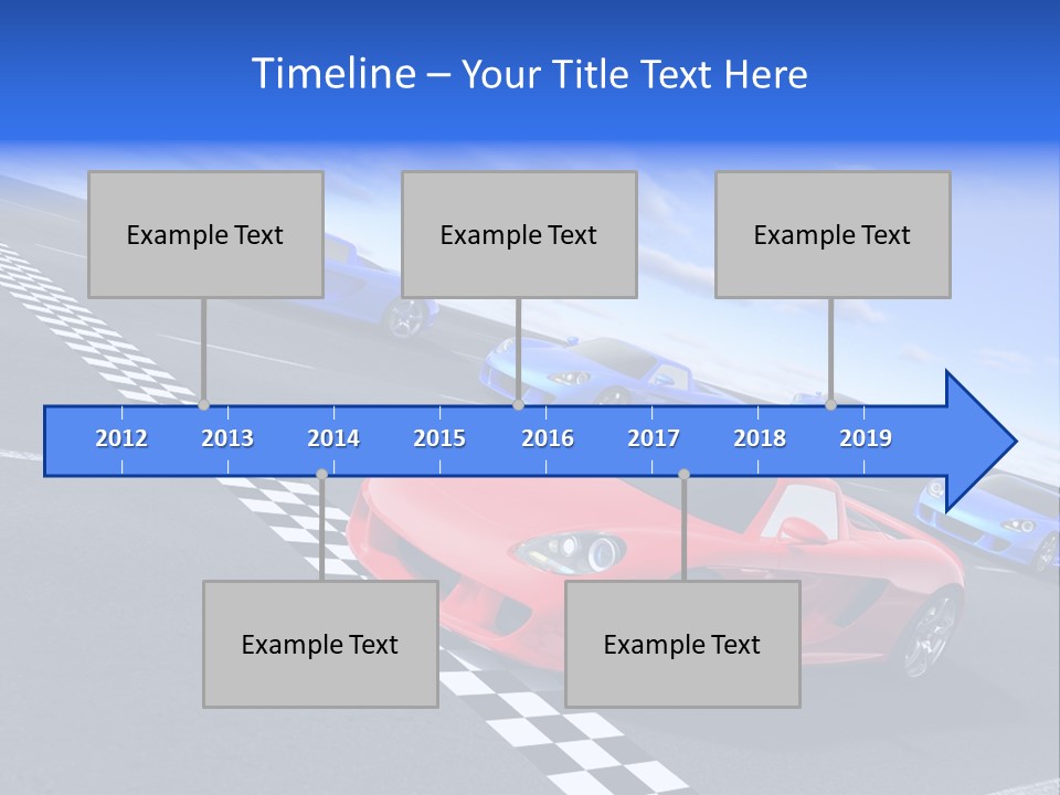Dynamic White Acceleration PowerPoint Template