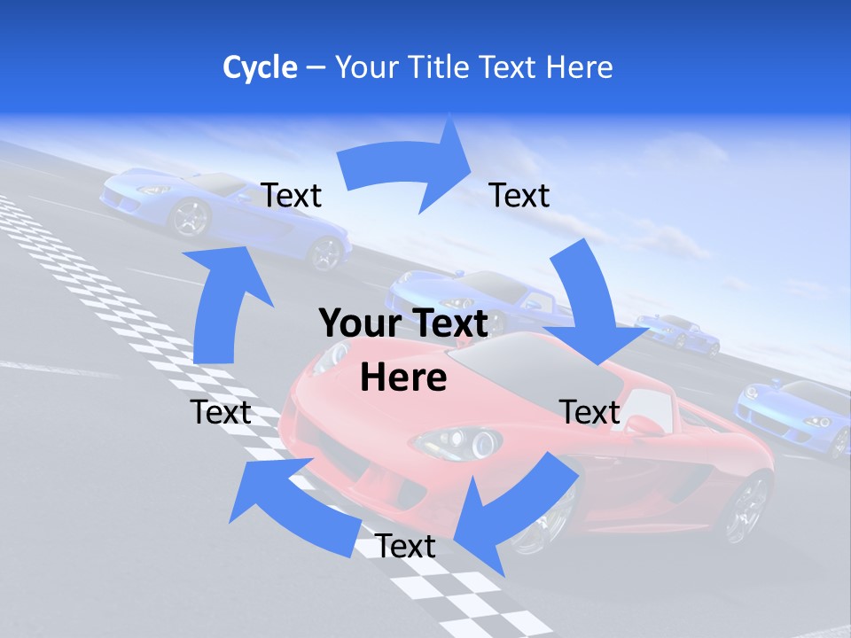 Dynamic White Acceleration PowerPoint Template