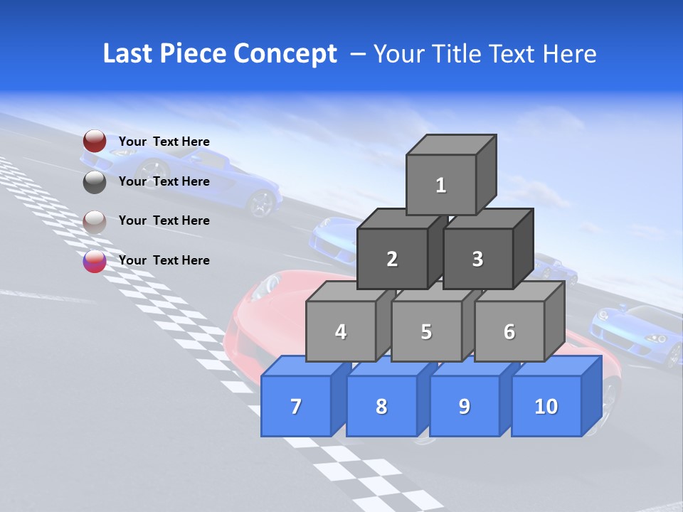 Dynamic White Acceleration PowerPoint Template