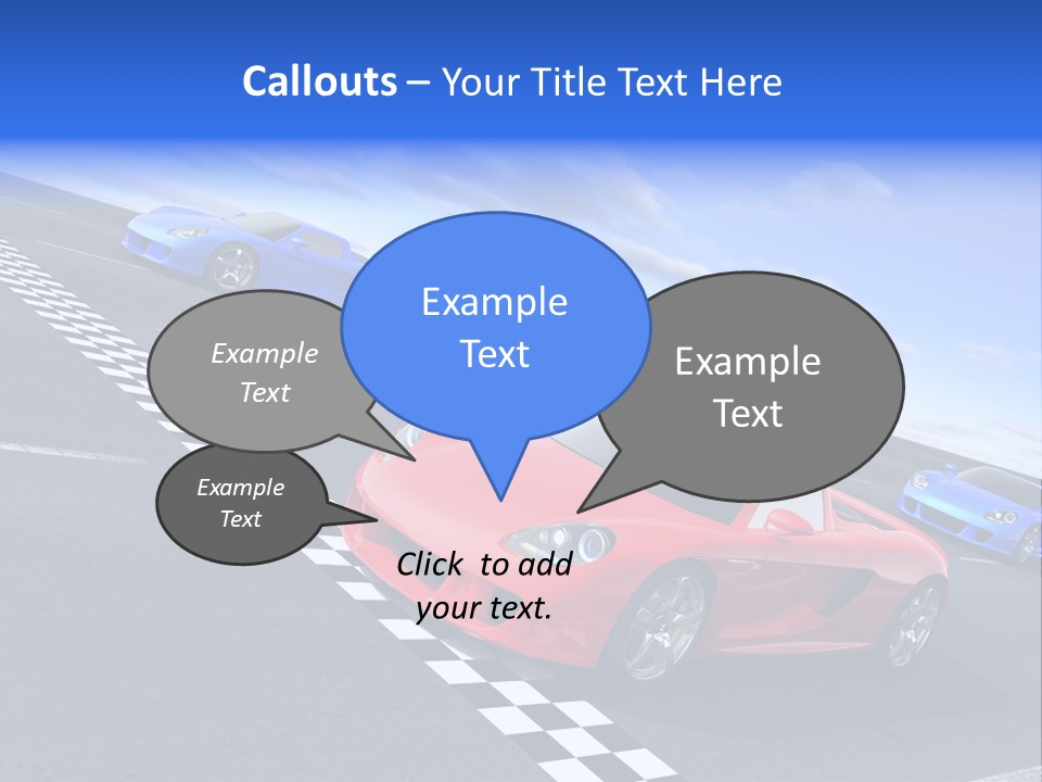 Dynamic White Acceleration PowerPoint Template