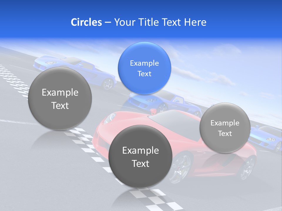 Dynamic White Acceleration PowerPoint Template