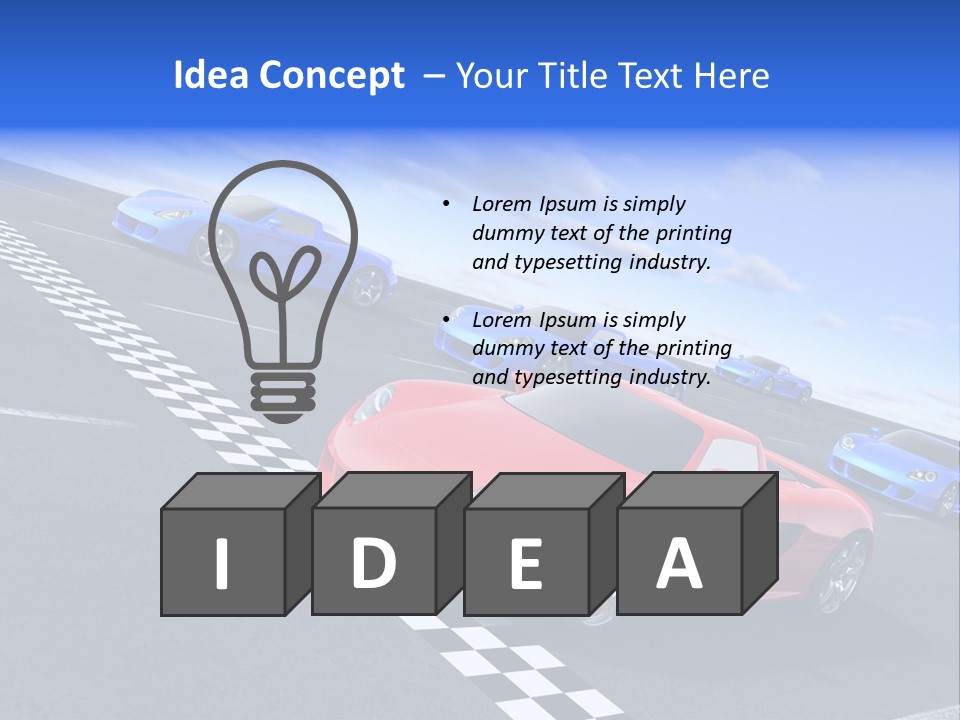 Dynamic White Acceleration PowerPoint Template