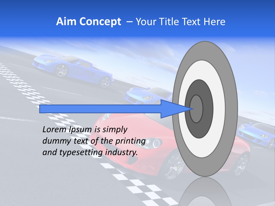 Dynamic White Acceleration PowerPoint Template