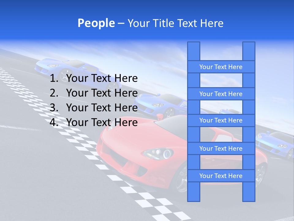 Dynamic White Acceleration PowerPoint Template