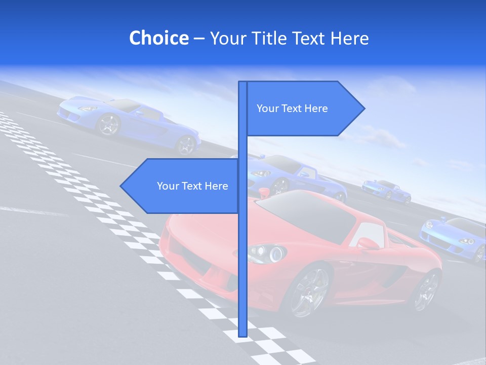 Dynamic White Acceleration PowerPoint Template