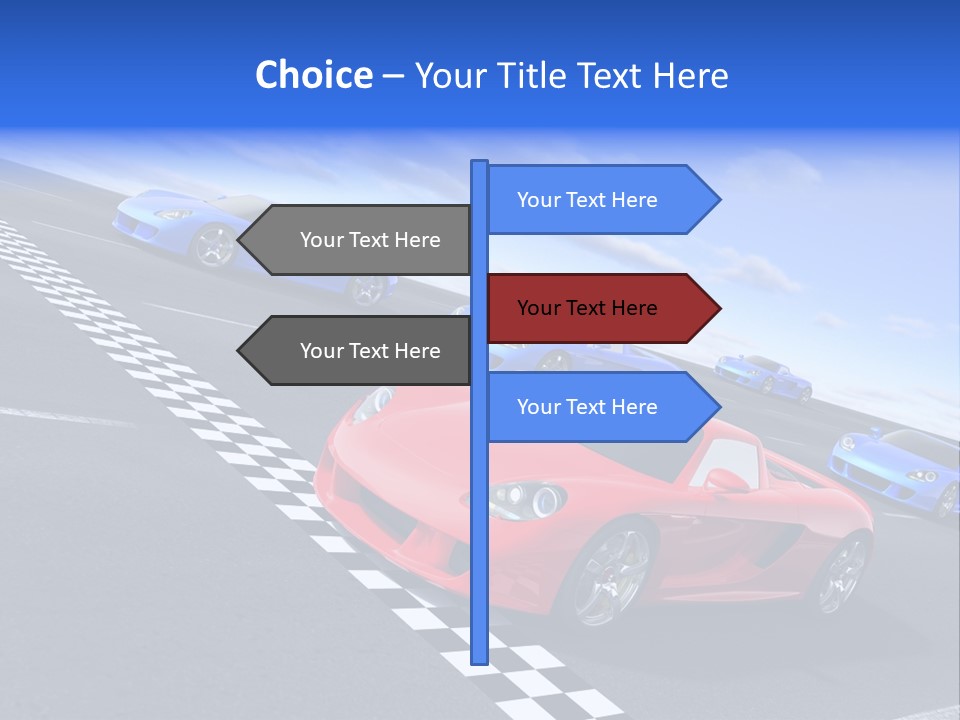 Dynamic White Acceleration PowerPoint Template