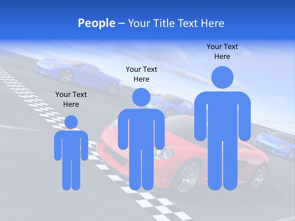 Dynamic White Acceleration PowerPoint Template