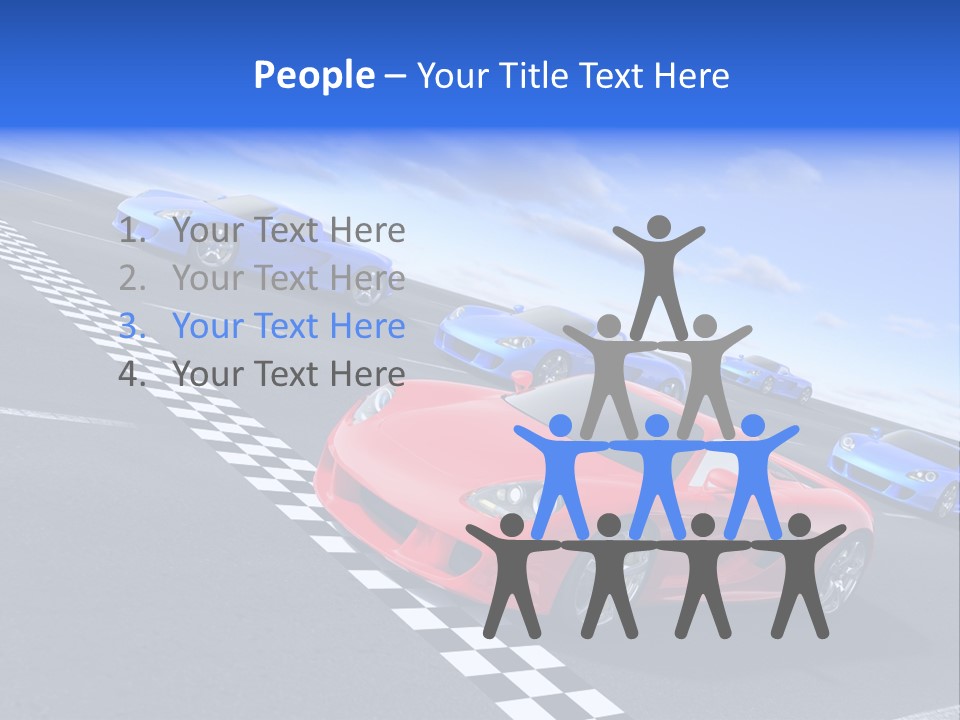 Dynamic White Acceleration PowerPoint Template