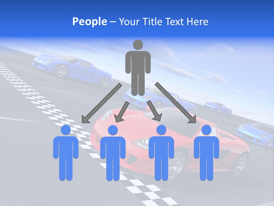 Dynamic White Acceleration PowerPoint Template