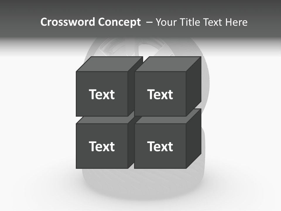 Closeup Tire Render PowerPoint Template
