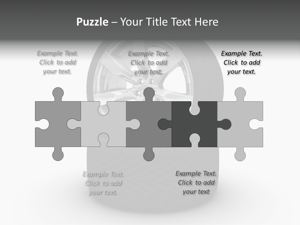 Closeup Tire Render PowerPoint Template