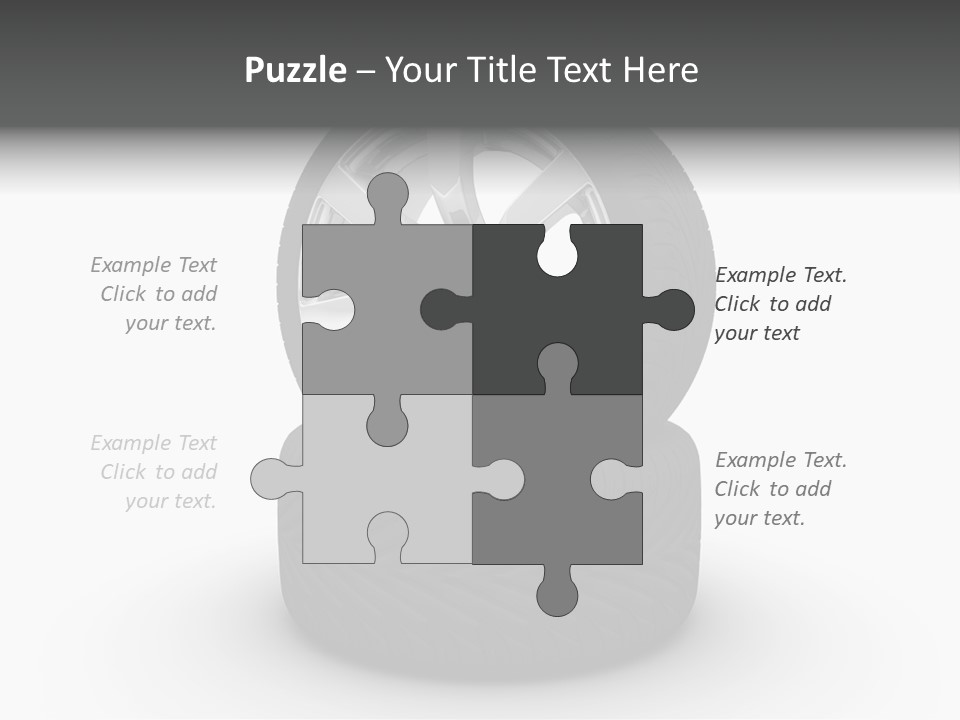 Closeup Tire Render PowerPoint Template