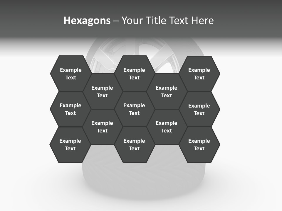 Closeup Tire Render PowerPoint Template