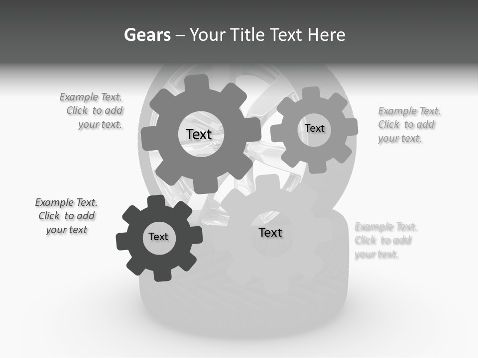 Closeup Tire Render PowerPoint Template