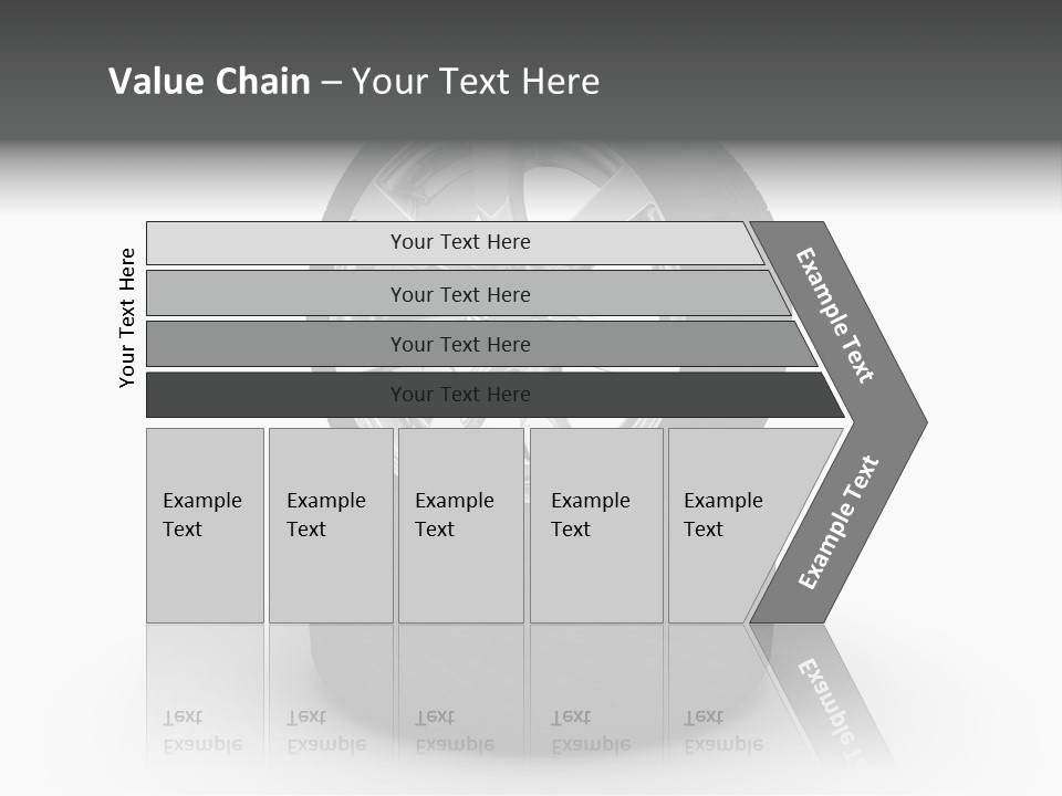 Closeup Tire Render PowerPoint Template