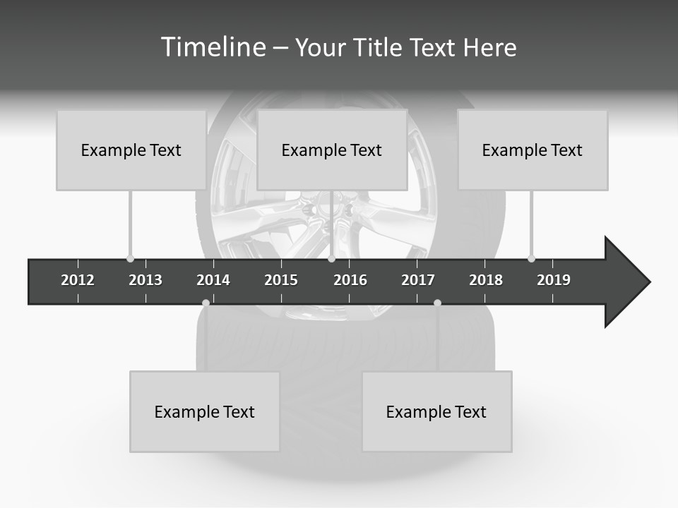 Closeup Tire Render PowerPoint Template