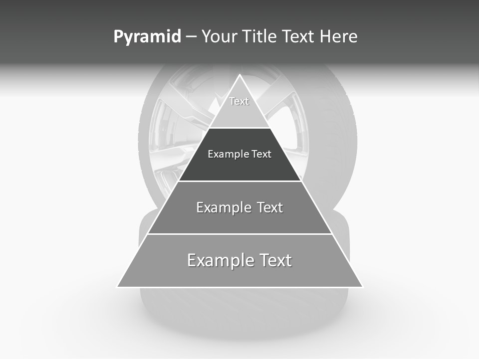 Closeup Tire Render PowerPoint Template