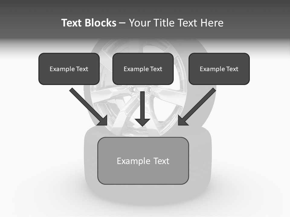 Closeup Tire Render PowerPoint Template