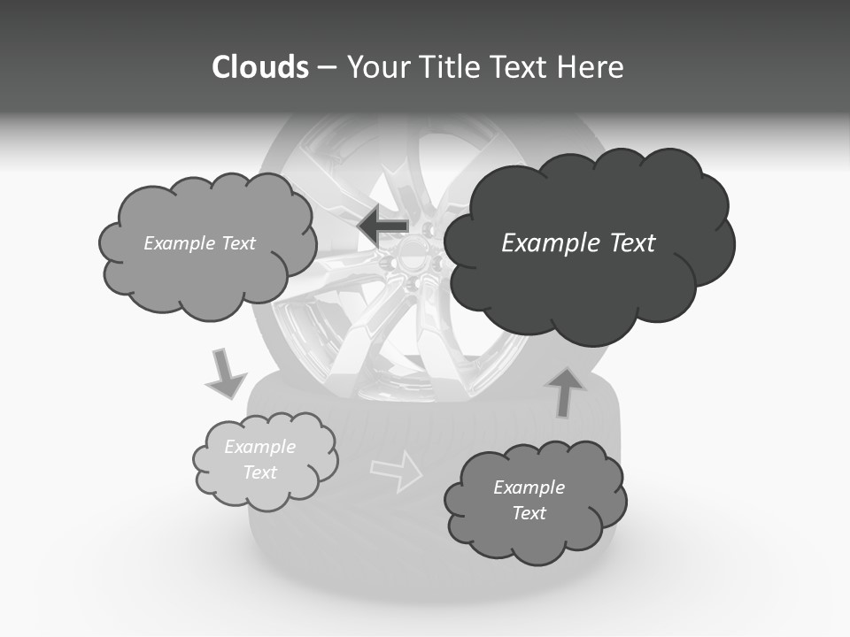 Closeup Tire Render PowerPoint Template