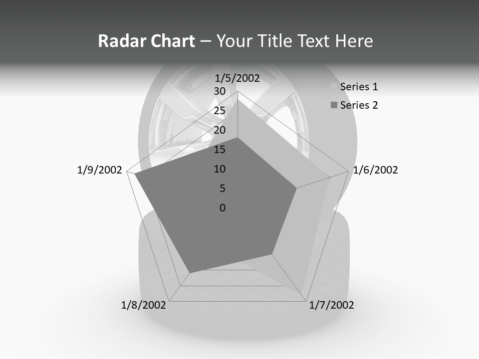 Closeup Tire Render PowerPoint Template