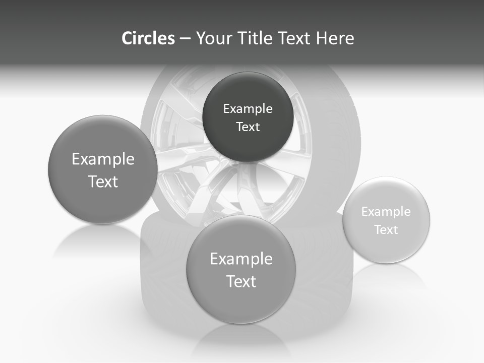 Closeup Tire Render PowerPoint Template