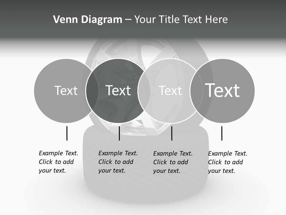 Closeup Tire Render PowerPoint Template