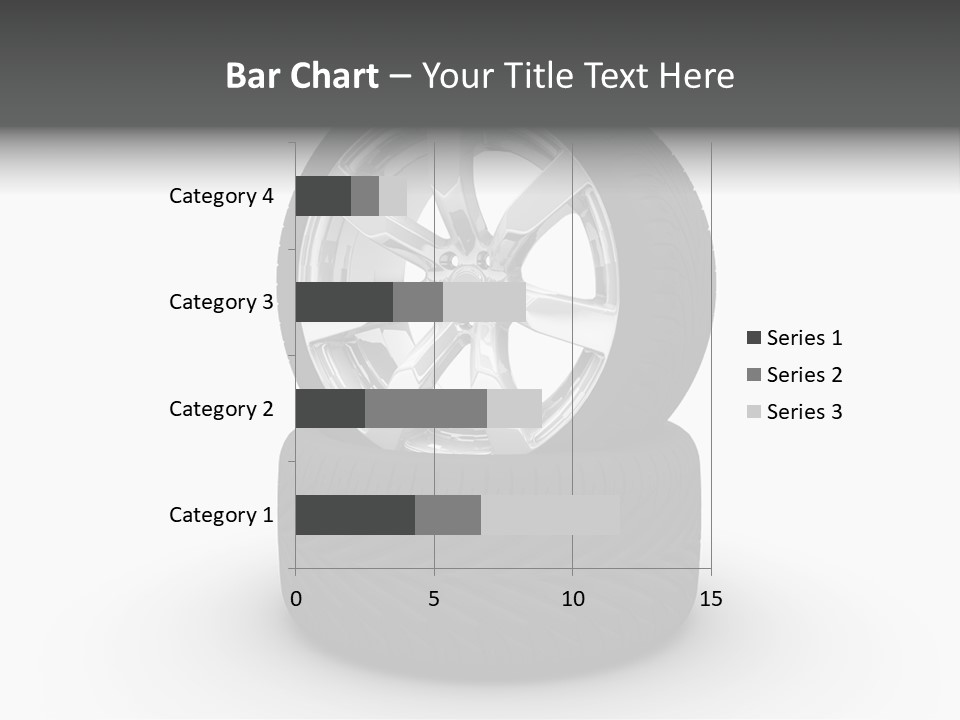 Closeup Tire Render PowerPoint Template