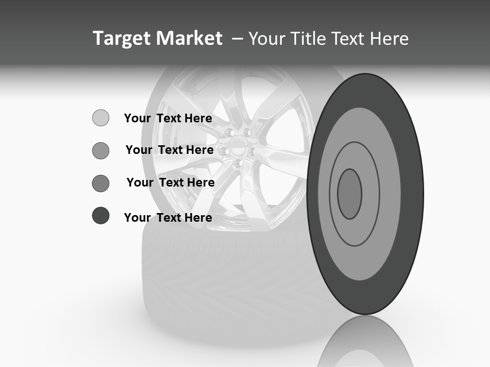 Closeup Tire Render PowerPoint Template