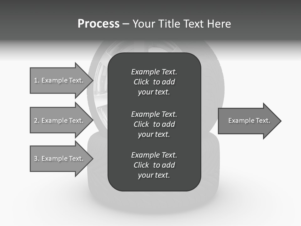 Closeup Tire Render PowerPoint Template
