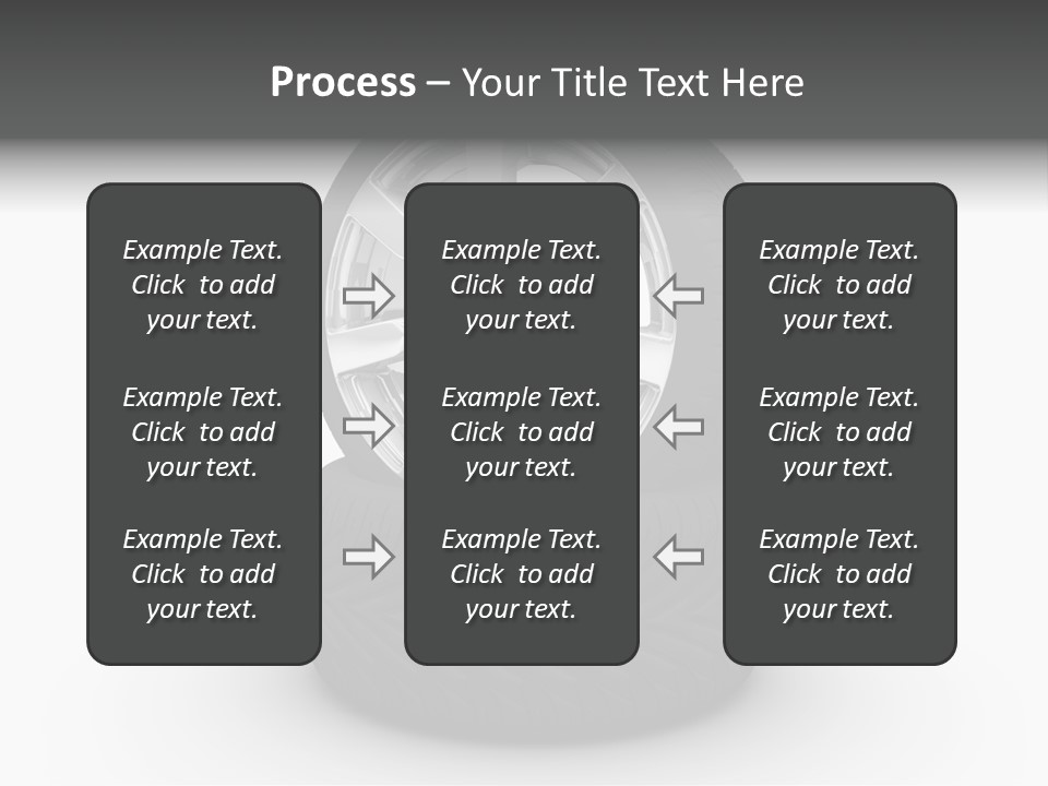 Closeup Tire Render PowerPoint Template