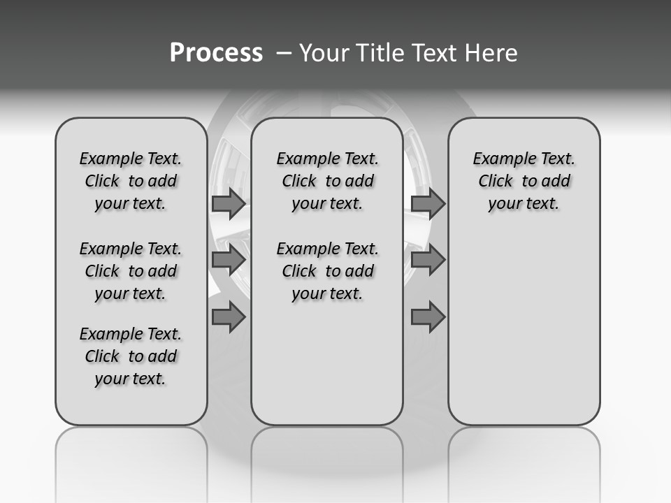 Closeup Tire Render PowerPoint Template