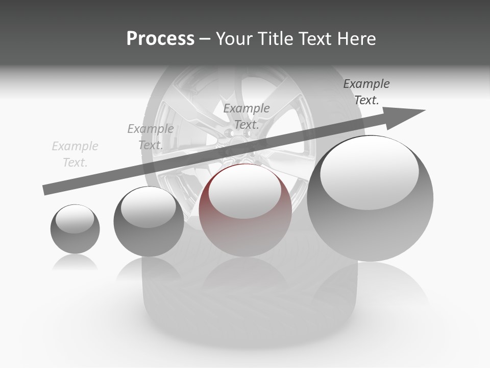 Closeup Tire Render PowerPoint Template